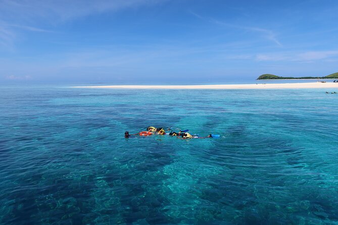 Cruisin Fiji: Authentic Fijian Day Cruise – Best Day in Fiji - Mana Sand Bar: your first swim in clear water