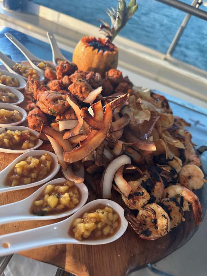 Fiji: Captain Cook Cruises Sunset Dinner Cruise - Boarding with a welcome cocktail