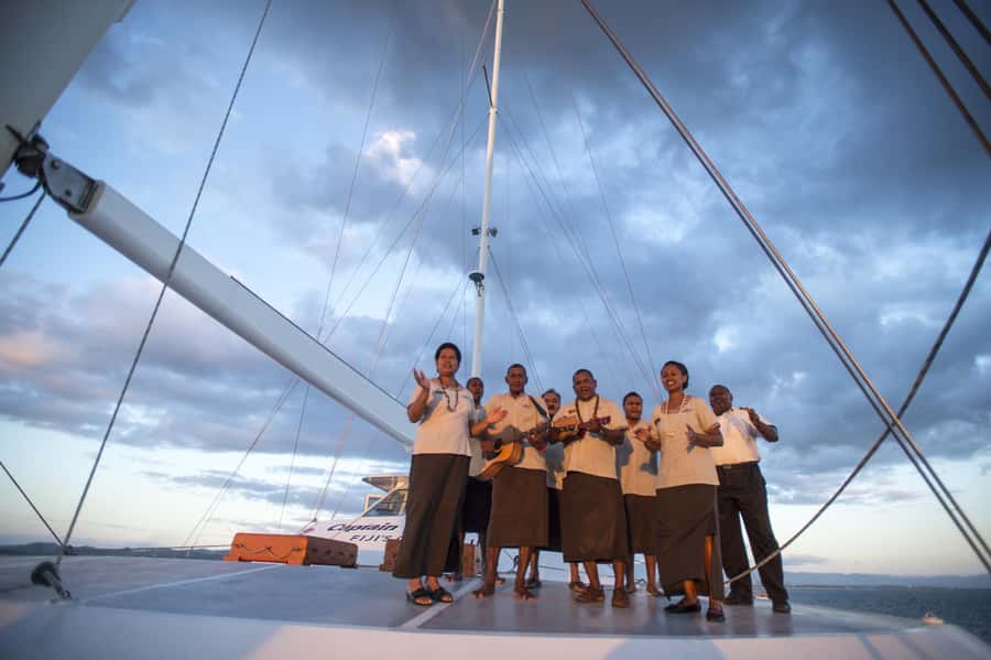 Fiji: Captain Cook Cruises Sunset Dinner Cruise with Lobster - The one-hour coach ride and hotel pickup