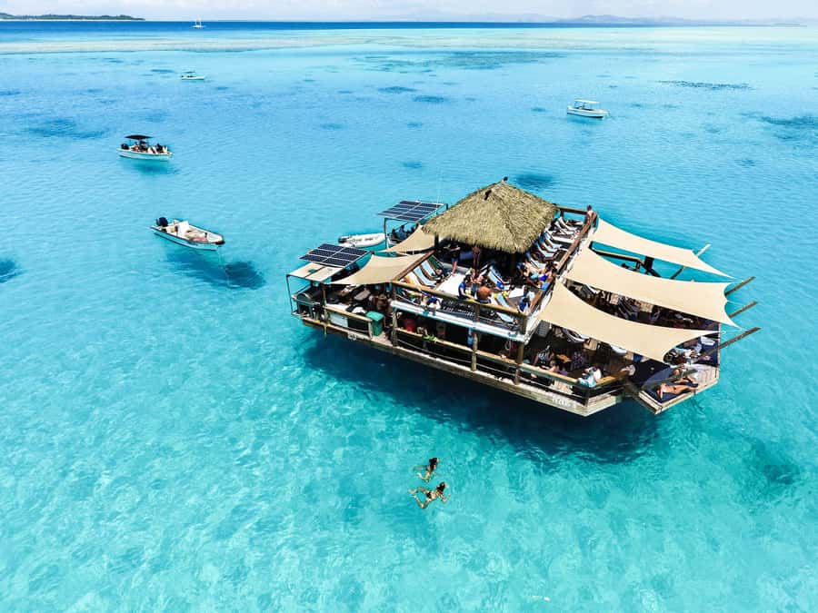Fiji: Cloud 9 Floating Platform & Water Sports Adventure - A five-hour day of music, swimming, and sea views