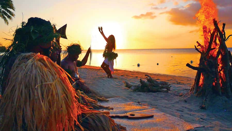 Fiji: Sunset River Cruise & Island Fire Dance Experience - Firewalking before dinner