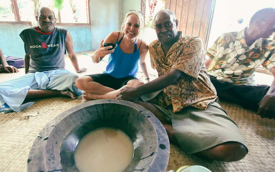 Lawai Pottery Village & Natadola Beach Kava Ceremony & Meke - The village visit and its kava ceremony