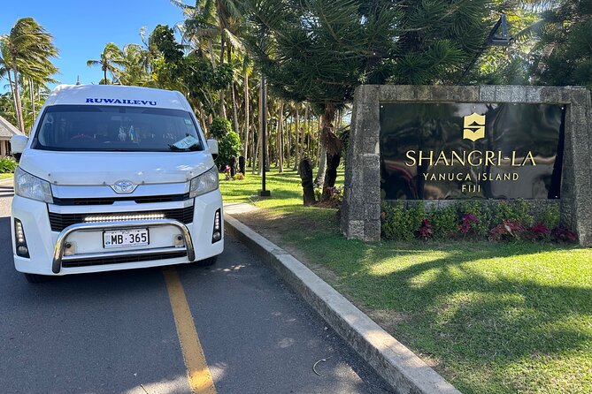 Private Transfer :Nadi Airport to Shangri-La Fijian Resort Yanuca - Meeting Rayynem, Ravi, or another assigned driver